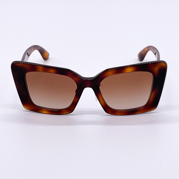 NEW BURBERRY DAISY BE4344 WOMEN HAVANA BROWN CAT EYE SUNGLASSES BE4344F 331613 - Picture 2 of 14